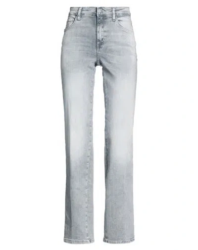 Guess Woman Jeans Grey Size 25w-32l Cotton, Elasterell-p, Elastane In Gray