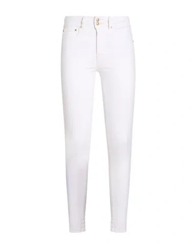 Guess Woman Jeans Ivory Size 26w-29l Cotton, Elastomultiester, Elastane In White