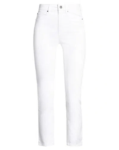 Guess Woman Jeans White Size 24 Lyocell, Cotton, Elastomultiester, Elastane, Polyester