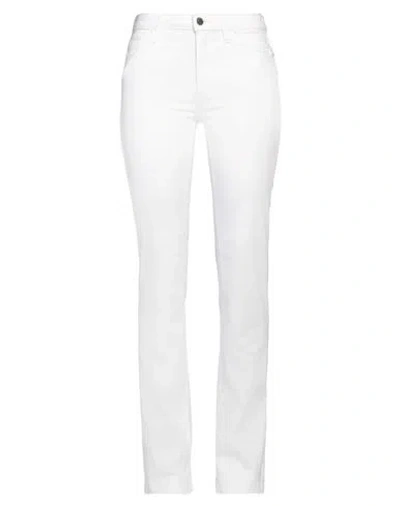 Guess Woman Jeans White Size 24w-32l Cotton, Elastomultiester, Elastane