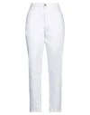 Guess Woman Jeans White Size 27w-27l Organic Cotton, Elastane In White