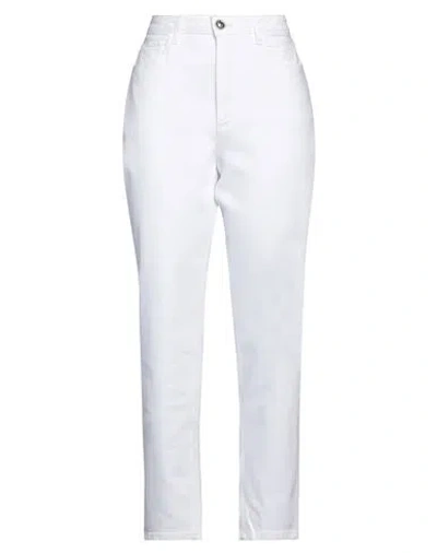 Guess Woman Jeans White Size 27w-27l Organic Cotton, Elastane