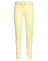 Guess Woman Jeans Yellow Size 30w-29l Cotton, Elastane In Yellow