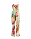 Guess Woman Jumpsuit Yellow Size M Polyester, Elastane