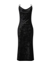 Guess Woman Maxi Dress Black Size L Polyester, Elastane In Black