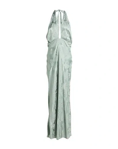 Guess Woman Maxi Dress Sage Green Size L Viscose