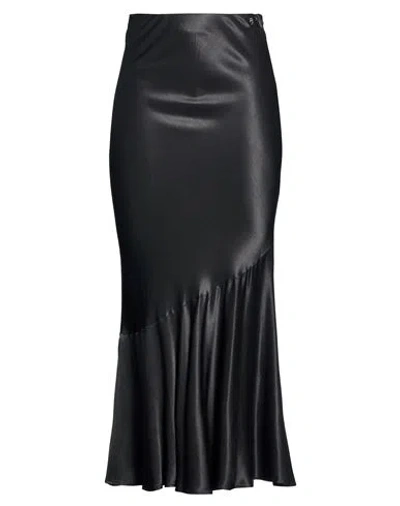 Guess Woman Maxi Skirt Black Size L Viscose