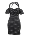 Guess Woman Mini Dress Black Size 4 Polyester, Elastane In Black