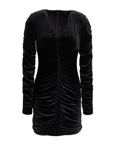 Guess Woman Mini Dress Black Size L Polyester, Elastane