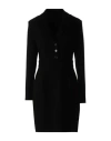Guess Woman Mini Dress Black Size L Polyester, Viscose, Elastane