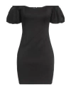 Guess Woman Mini Dress Black Size S Polyester, Elastane