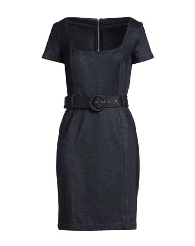 Guess Woman Mini Dress Blue Size Xs Viscose, Polyamide, Polyester, Elastane