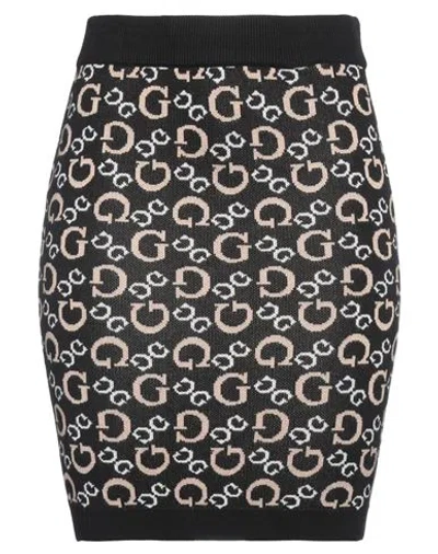 Guess Woman Mini Skirt Black Size L Viscose, Polyester