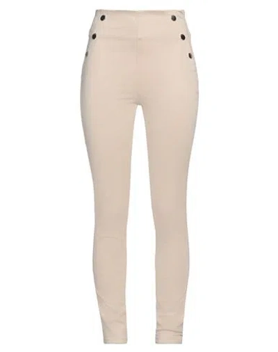 Guess Woman Pants Beige Size 26w-29l Lyocell, Cotton, Elastomultiester, Elastane