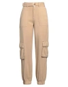 Guess Woman Pants Beige Size 30w-29l Lyocell In Beige