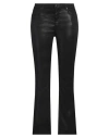 Guess Woman Pants Black Size 24w-l33 Cotton, Polyester, Elastane In Black