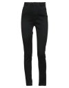 Guess Woman Pants Black Size 25w-28l Cotton, Polyamide, Viscose, Elastane In Black