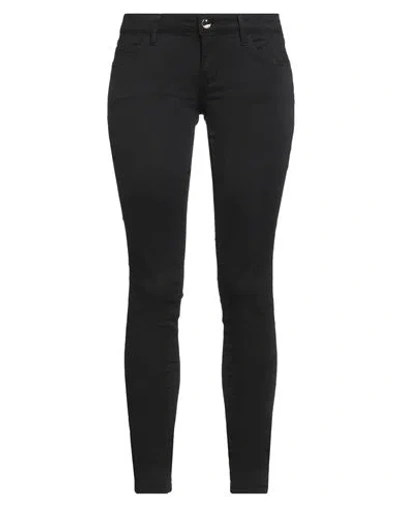 Guess Woman Pants Black Size 27w-31l Cotton, Elastomultiester, Elastane