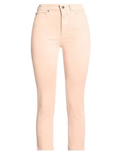 Guess Woman Pants Blush Size 27 Lyocell, Cotton, Elastomultiester, Elastane, Polyester In Neutral