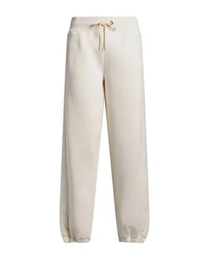 Guess Woman Pants Ivory Size S Cotton, Polyester In White