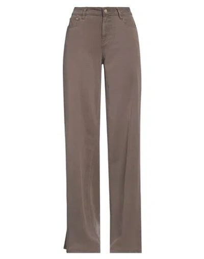 Guess Woman Pants Khaki Size 31w-34l Lyocell In Beige