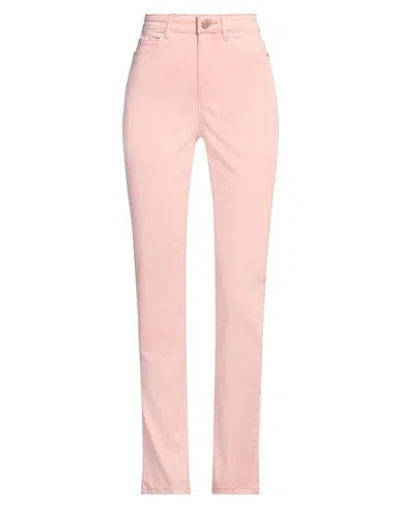 Guess Woman Pants Light Pink Size 30w-31l Lyocell, Cotton, Elastomultiester, Elastane