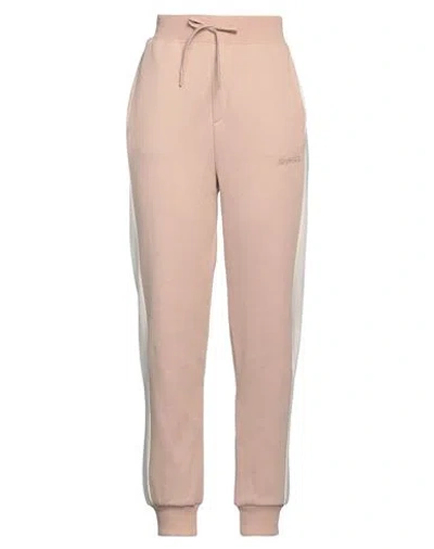 Guess Woman Pants Light Pink Size L Cotton, Polyester