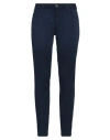 Guess Woman Pants Midnight Blue Size 32w-29l Cotton, Elastomultiester, Elastane In Blue