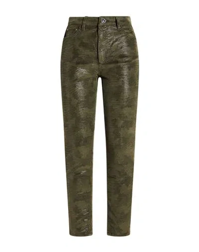 Guess Woman Pants Military Green Size 28w-29l Cotton, Polyester, Elastane