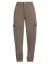 Guess Woman Pants Military Green Size 27w-28l Tencel Lyocell In Green