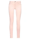 Guess Woman Pants Pink Size 24w-30l Cotton, Elastomultiester, Elastane