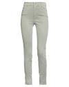 Guess Woman Pants Sage Green Size 25w-29l Tencel Lyocell, Cotton, Elastomultiester, Elastane