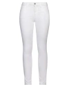 Guess Woman Pants White Size 30w-29l Tencel Lyocell, Cotton, Elastomultiester, Elastane