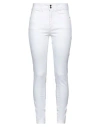 Guess Woman Pants White Size 30w-29l Cotton, Elastomultiester, Elastane In White