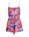 Guess Woman Playsuit Plum Size Xs Viscose In Purple