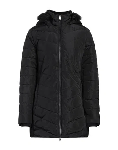 Guess Woman Puffer Black Size M Polyester, Modacrylic, Acrylic