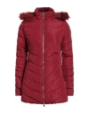 Guess Woman Puffer Brick Size Xs Polyester, Modacrylic, Acrylic In Gray