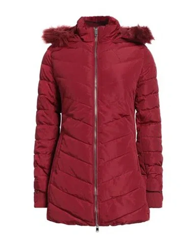 Guess Woman Puffer Brick Size Xs Polyester, Modacrylic, Acrylic In Gray