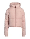 Guess Woman Puffer Light Pink Size S Polyester