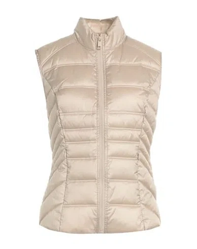Guess Woman Puffer Sand Size M Textile Fibers In Beige
