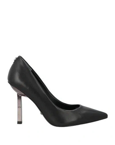 Guess Woman Pumps Black Size 6 Leather