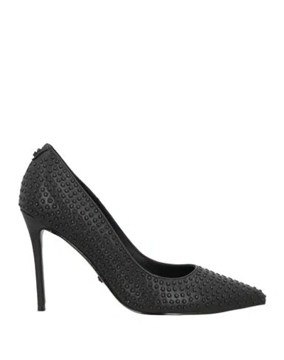 Guess Woman Pumps Black Size 7 Leather