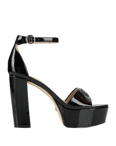 Guess Woman Pumps Black Size 8 Leather