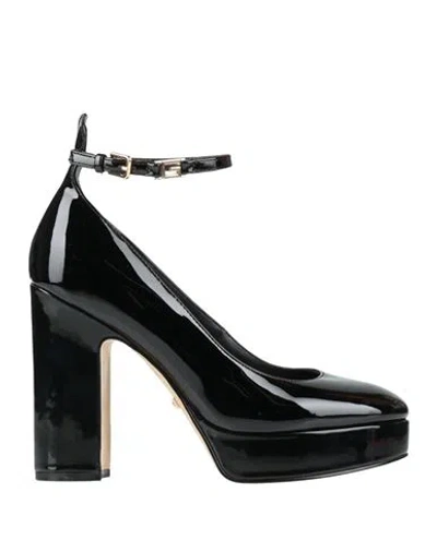 Guess Woman Pumps Black Size 8 Textile Fibers