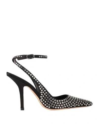 Guess Woman Pumps Black Size 8 Textile Fibers