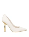 Guess Woman Pumps Ivory Size 10 Leather In White