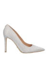Guess Woman Pumps Beige Size 6 Textile Fibers In Grey