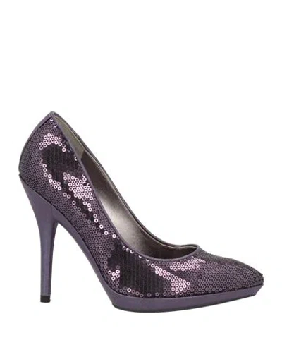 Guess Woman Pumps Purple Size 10 Textile Fibers