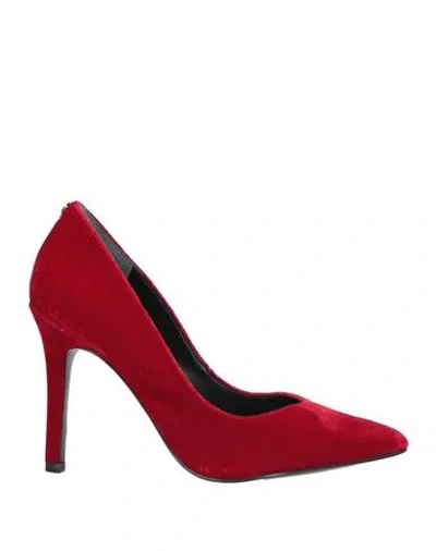 Guess Woman Pumps Red Size 5 Textile Fibers