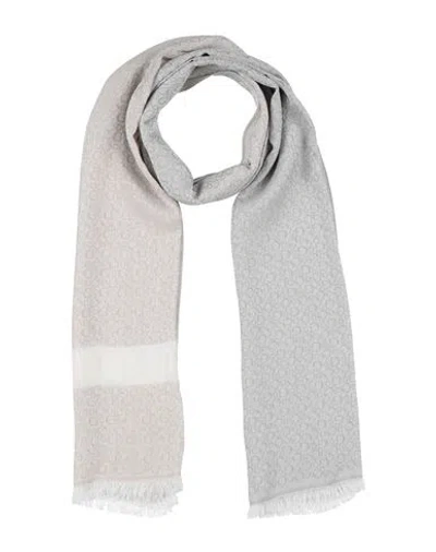 Guess Woman Scarf Grey Size - Viscose, Acetate In Gray